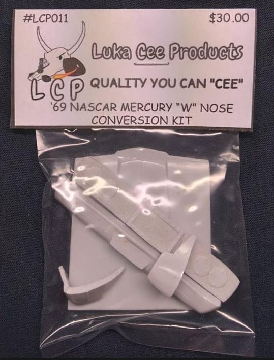 LUKA CEE LCP011 1969 NASCAR Mercury W Nose Conversion Kit