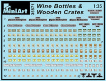 MiniArt 35571 1/35 Wine Bottles & Wooden Crates