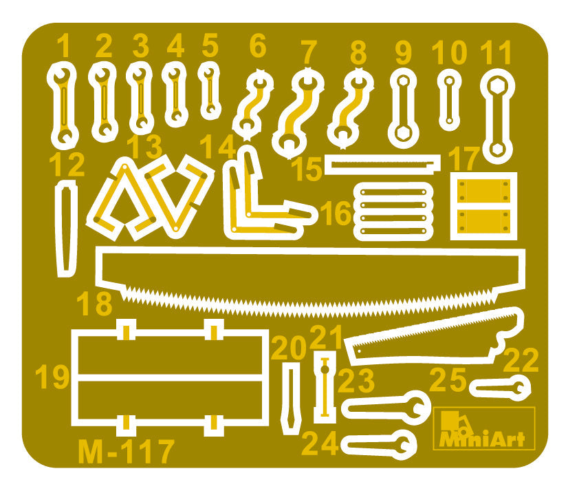 MiniArt 35603 1/35 Tool Set: Various Tools & Boxes