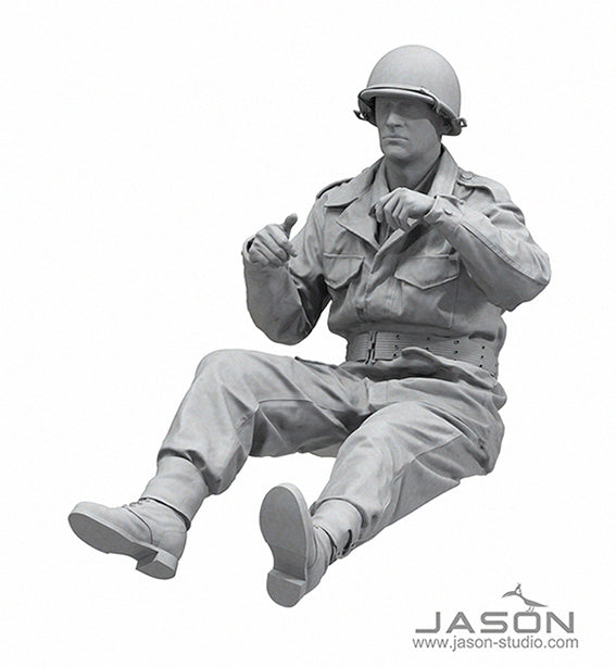 Jason Studios 16009 1/16 M8 Greyhound crew 4 resin figures
