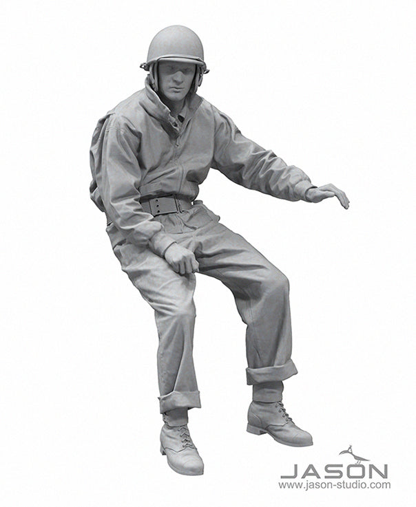 Jason Studios 16009 1/16 M8 Greyhound crew 4 resin figures