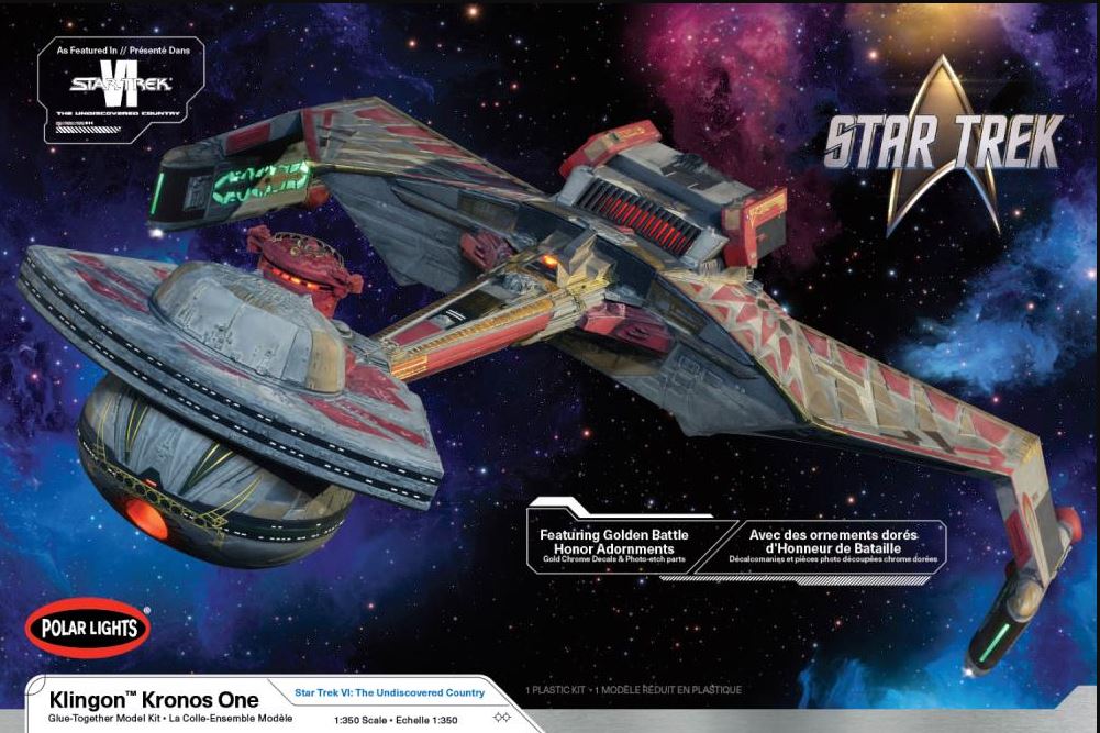POLAR LIGHTS 997M 1/350 STAR TREK VI KLINGON KRONOS ONE