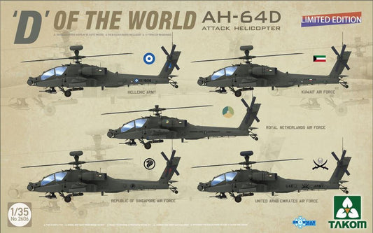 Takom 2606 1/35 D of the World AH-64D Attack Helicopter - LIMITED EDITION